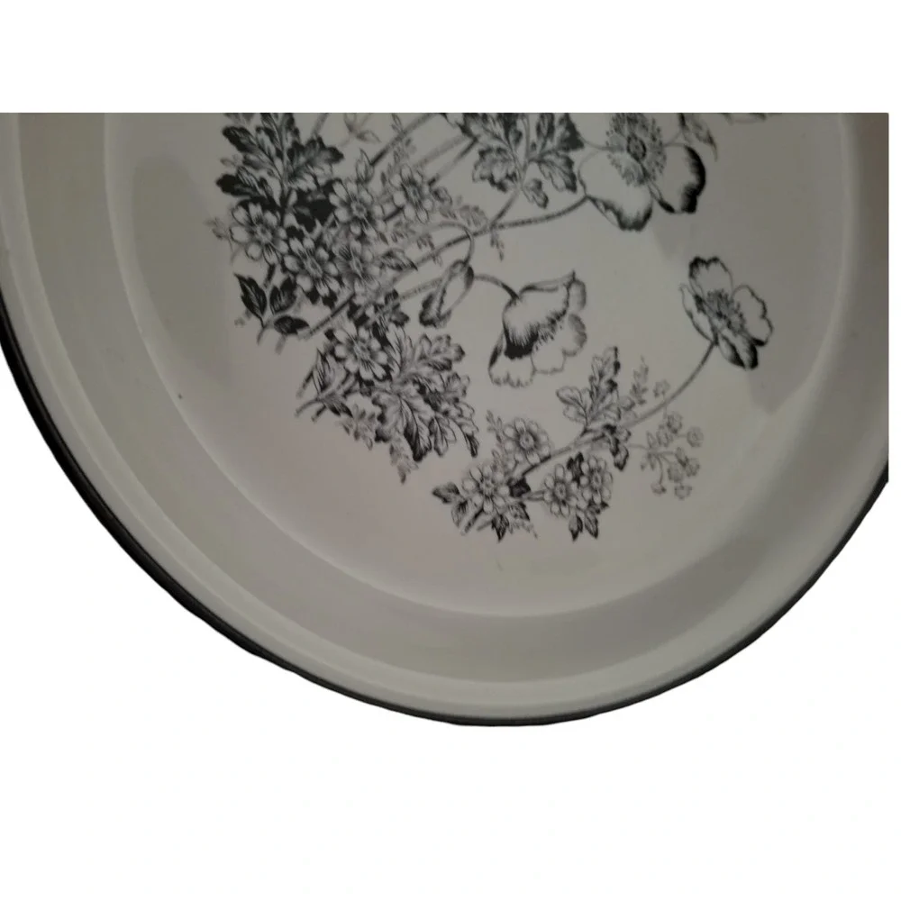 Royal Prestige Blackwood Genuine Stone Ware Floral Plate Japan 9810 Vintage